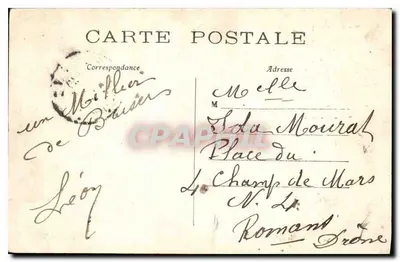 Paryż — Kolumna Vendôme — wydawca J. H., nr 16 — Rewers