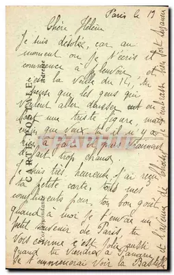 Place de la Bastille — Kolumna Bastilli — M. T. Paryż, n°23 — Rewers