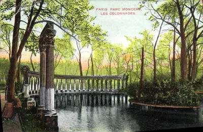 Paris, Parc Monceau — As Colunatas — editor não visível