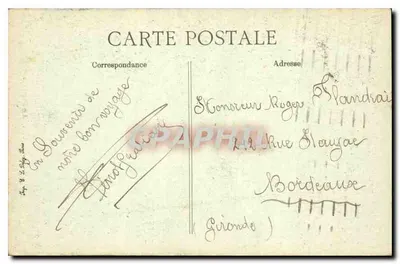 Paryż — Panthéon — Wydawca B-D, nr 4334 — Rewers