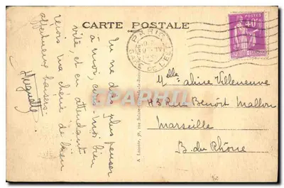 Paris - A Bolsa - A Bolsa de Valores — editor Cadum, n°40 — Verso