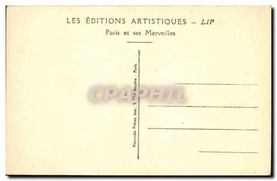 Parigi — Panorama sulla Senna — Edizioni Artistiche LIP n°480 — Verso