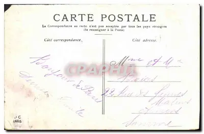 PARIS — El Petit Palais, Champs-Élysées — editor desconocido, número de serie no visible — Reverso