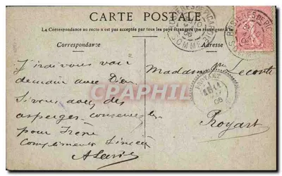 Paris - A grade do parque Monceau — editor não identificado, número de série não visível — Verso