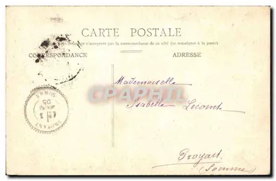 Paris - Ruínas do Palácio de Justiça — editora impr. L. Goupil, n°13 — Verso