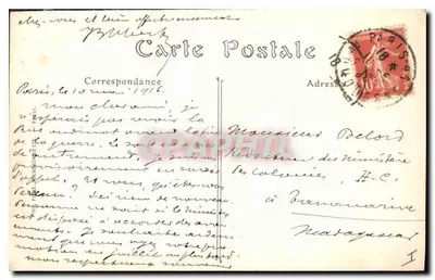 París — La Sorbonne. Fachaleta — ND. Fot. n° 639 — Reverso
