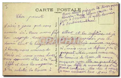 A Fontaine Carpeaux (Jardim do Luxembourg) — Paris — A. P. — n° 242 — Verso