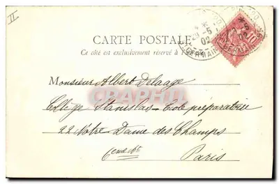 Palácio de Justiça — Paris — B.F. Paris n°68 — Verso