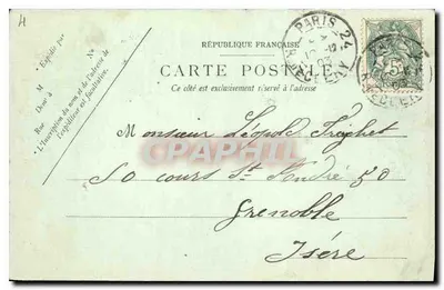 Paris — Buttes Chaumont — LL. — n°462 — Verso