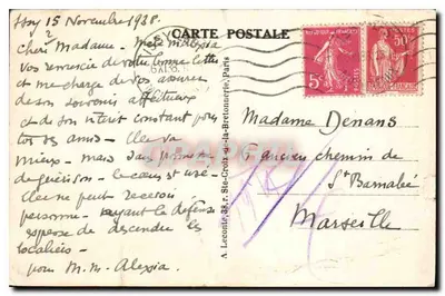 Parijs - Rue Royale — Koninklijke Straat — Uitgever A. Leconte, n°15 — Achterkant
