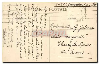 Ponte de Tijolos - Parque das Buttes-Chaumont - Paris - J.C.P. n°72 — Verso