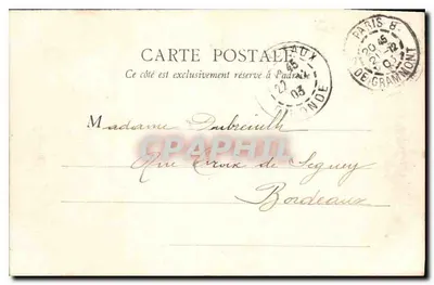 PARIS — Kerk van Saint-Germain-l'Auxerrois — B.J.C. Parijs, n°86 — Achterkant
