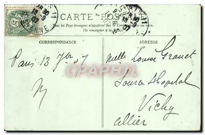 Paris — Jardim das Tuileries — LL. n°500 — Verso