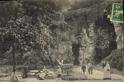 Paris - Buttes-Chaumont - A Gruta — editor não visível, número de série 93
