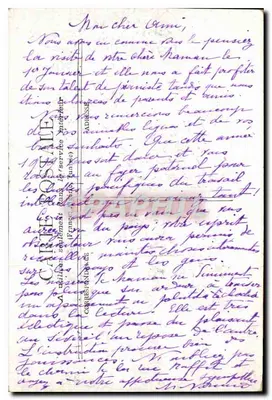 Paryż - Kolumnada Louwru — widok architektoniczny — wydawca nieznany — Rewers