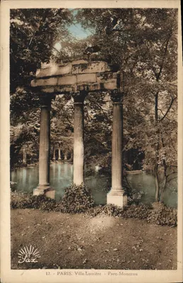 Parc Monceau — Fontaine aux colonnes — Pax