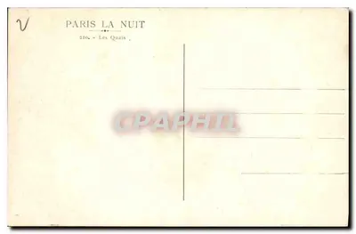 Paryż w nocy — Les Quais — 210 — Rewers