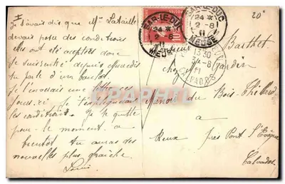Paris — Colonne de la Bastille — éditeur I.V. — Verso