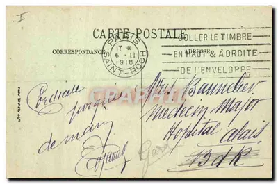 Paris — La Madeleine — LL. — n° 1173 — Verso