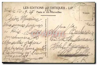 Parigi - La Conciergerie e il Ponte au Change — LIP, n°18 — Verso