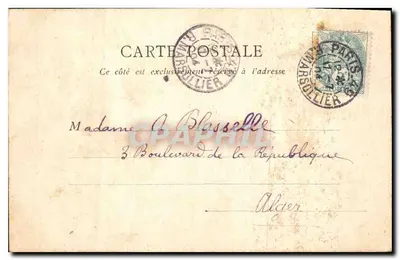 Avenue de l'Opéra — París — editor J.V.G. — Reverso