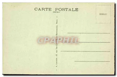 Parijs — Het Palais du Luxembourg — Uitgever A. L. — Achterkant
