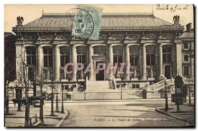 PARIS — O Palácio da Justiça, Fachada sobre a Praça Dauphine — editor não visível, n° de série 309
