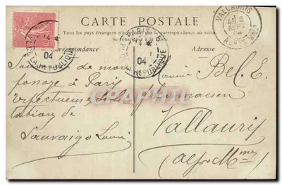 Luxemburger Garten, Flügel des Palastes — Paris — Sammlung ND. Foto n°205 — Rückseite