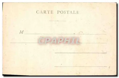 Bilhete postal antigo Paris O Monumento de Gambetta — Verso