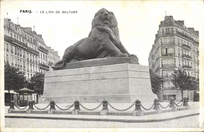 Paris — Le Lion de Belfort — Éditeur : Delmas & Cie, n° 147