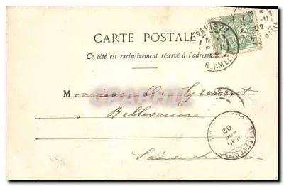 PARIS - Duży Pałac — 30. - 17 września 1902 — Rewers
