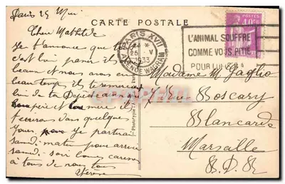 Paryż - Arc de Triomphe — Miejsce pochówku Nieznanego Żołnierza — wydawca Phototypie Paris XVII, nr 132 — Rewers