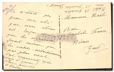 Paryż — Katedra Notre-Dame — wydawca '97' — Rewers