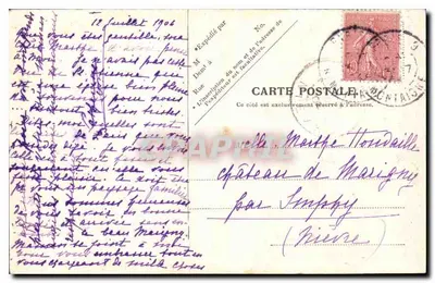 Paris — Bois de Boulogne — Allées des Acacias — V.P. Paris, No. 193 — Verso