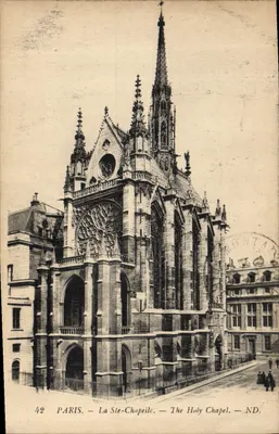 Paris — A Santa Capela — The Holy Chapel — ND. — Montant