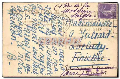 Wielki Trianon — Perystyl — Yvon, nr 7 — Rewers