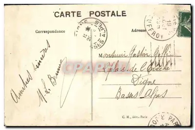 Parijs - De Pont de la Concorde en de Kamer van Volksvertegenwoordigers — C.M. edit. — Achterkant