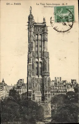 La Tour Saint-Jacques — Paris — A.P. — n°124