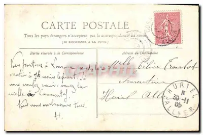 Horloge du Palais de Justice — Paris — Collection Petit Journal — Rewers