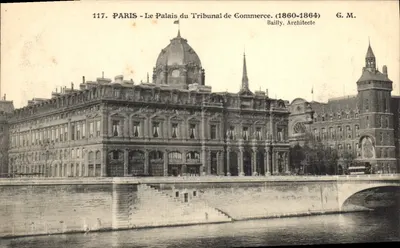 Paryż — Pałac Sądu Handlowego — (1860-1864) G.M. Bailly, architekt