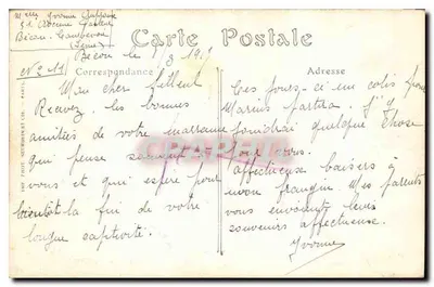 Paryż — Perspektywa mostu Alexandre-III i Esplanade des Invalides, widok z Pałacu Nadzwyczajnego — ND. Fot. n° 2049 — Rewers