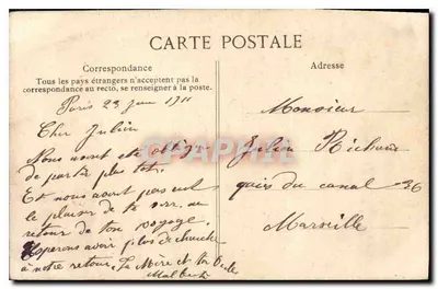 Paris — O Louvre — n° 4011 — Verso