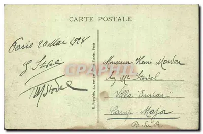 Paris - A Conciergerie e o Pont du Change — A. P. n°226 — Verso
