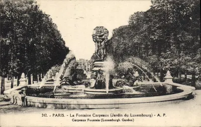 Paryż — Fontanna Carpeaux (Ogród Łuksusowy) — A. P. 242
