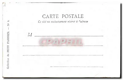 Paryż — Arc de Triomphe — Kolekcja Petit Parisien, nr 4 — Rewers