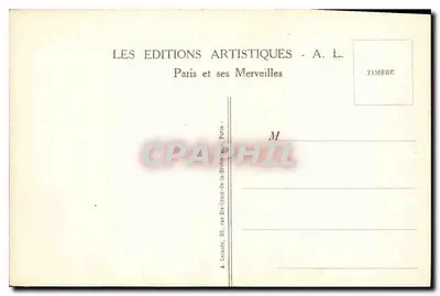 Parigi — L'Hôtel-de-Ville — The Town-Hall — A. L. — Verso