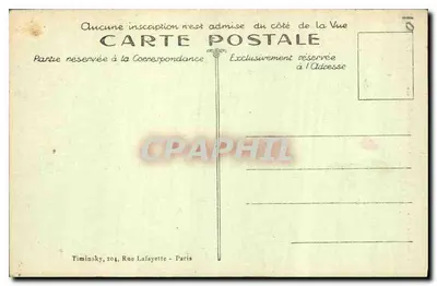 Paris — A Rue de Rivoli e a Torre St-Jacques — T. M. K. — Verso