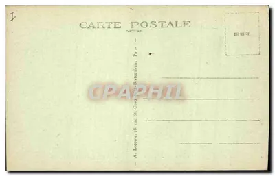 Paris — A Avenida dos Campos Elísios e os Cavalos de Marly — A. Lecointe, 18, rue St-Croix-de-la-Bretonnière — Verso