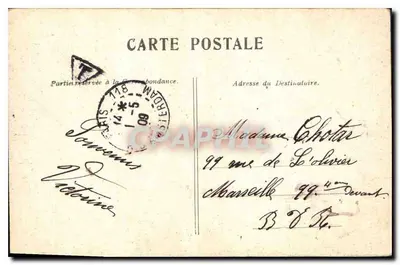 Paris — Notre-Dame — Bilhete postal antigo da Cie Parisienne de Photographie — Verso
