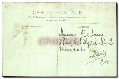 Parijs — De Boulevard des Capucines — LL. — Achterkant